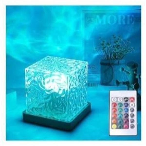 Ocean Wave Projector Light with 16-Color Modes and Remote Control
