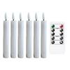 Image 1 : Set Of Flameless LED Taper Candles With Remote Controls