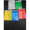 Image 2 : Emergency Rain Ponchos Assorted Colors Adult Size – Pack of 5