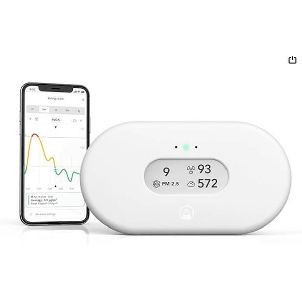 Airthings View Plus Air Quality Monitor with Advanced Features