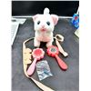 Image 2 : Interactive Plush Cat Toy with Accessories and Screwdriver