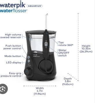 Waterpik Aquarius Water Flosser With 7 Tips And 10 Pressure Settings waterpik-aquarius-water-flosser-with-7-tips-and-10-pressure-settings