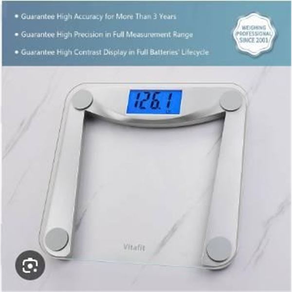 Vitafit VT1703 Digital Bathroom Scale with LCD Screen