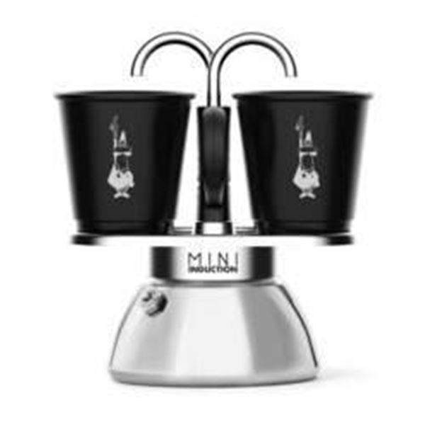 Bialetti Mini Induction Coffee Maker for Two, 100 ML Capacity