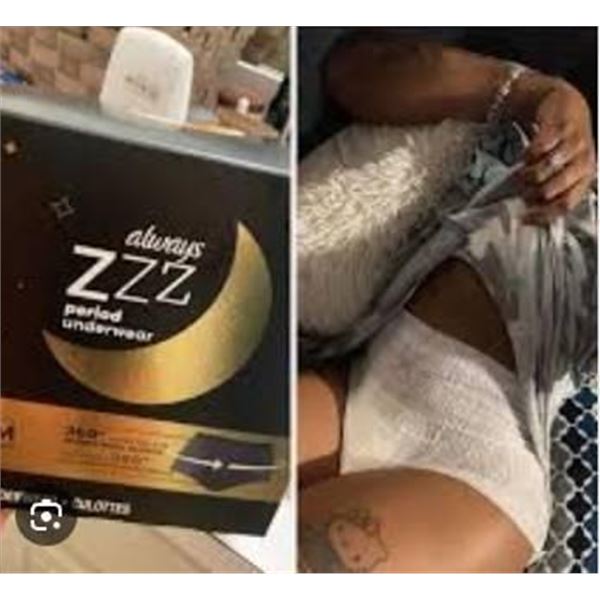 Always ZZZ Disposable Period Underwear S/M, 4-10, 7 Count
