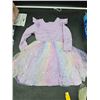 Image 2 : Arshiner Girls Dress, Size 80, Lavender and Multicolor Design