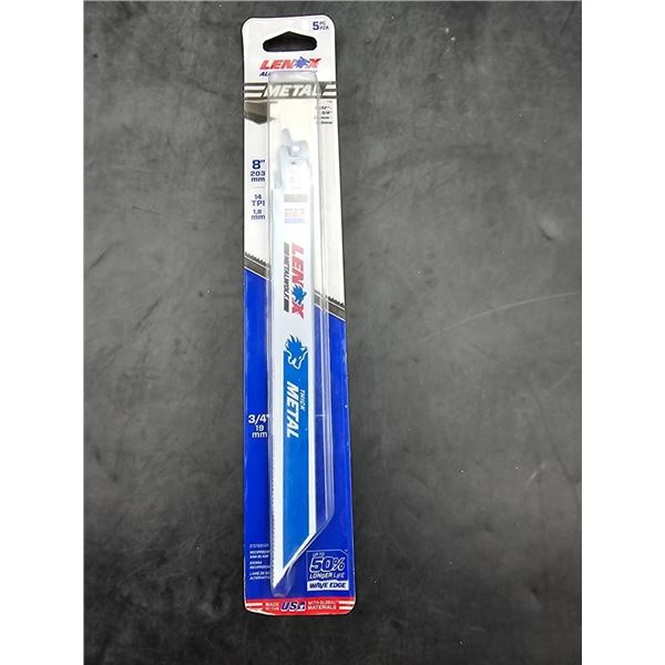 5pc Lenox 20576 Reciprocating Saw Blade 8 Inches, 14 TPI
