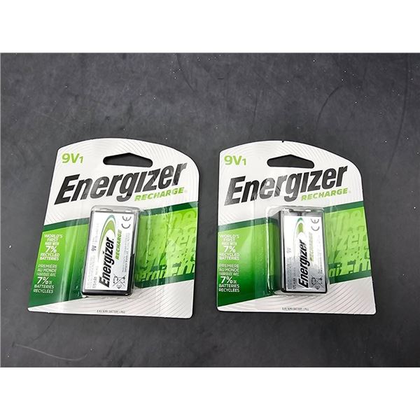 Energizer Recharge 9V NiMH Batteries Pack of 2