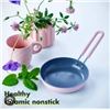 Image 1 : GreenPan Ceramic Non-Stick Fry Pan With Pink Handle