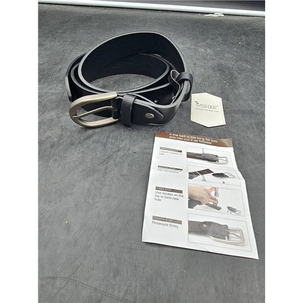 JASGOOD Women’s Black PU Leather Belt, 110 cm