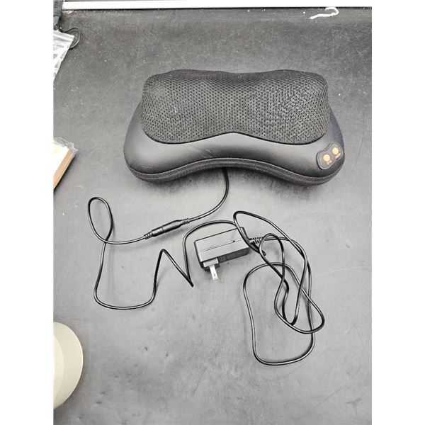 Electric Shiatsu Massage Pillow with Power Adapter and Strap