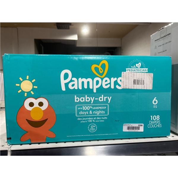 Pampers Baby-Dry Diapers Size 6, 108 Count