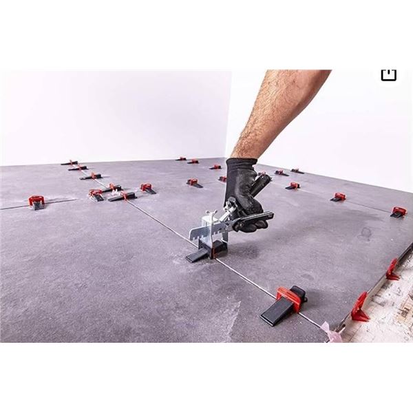 Rubi Tools Leveling System Kit 1/16″ – 100 Clips, 100 Wedges and Pliers