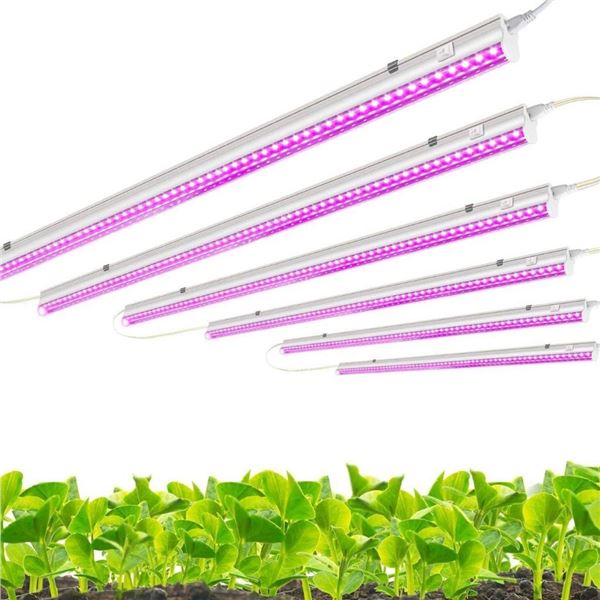 Monios-L LED T5 Grow Light, 4ft, 20W, 6-Pack