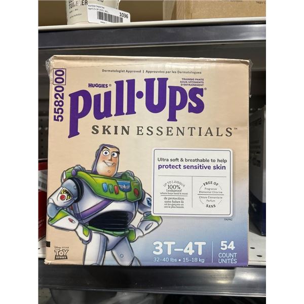 Huggies Pull-Ups Skin Essentials Training Pants, Size 3T-4T, 54 Units