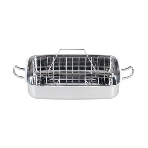 Lagostina Ambiente Stainless Steel Roaster with Rack