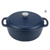 Image 1 : Amazon Basics Enameled Cast Iron Round Dutch Oven with Lid and Dual Handles, Heavy-Duty, 6-Quart, Ma