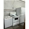 Image 1 : Lot of White Kitchen Appliances: Frigidaire Dishwasher, General Electric Stove, and General Electric