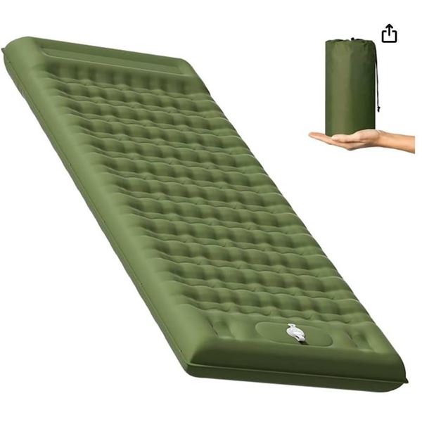 MAMBAKOTR Upgrade Camping Sleeping Pad with Built-In Foot Pump