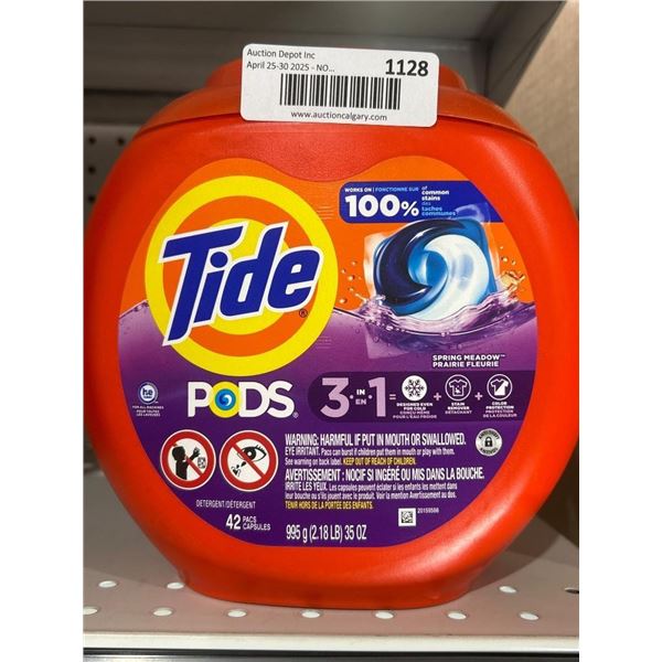 Tide Pods 3-in-1 Laundry Detergent, 42 Count, Spring Meadow Scent