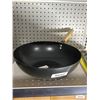 Image 1 : Nonstick Black Wok Pan with Wooden Handle – 12.5 Inch