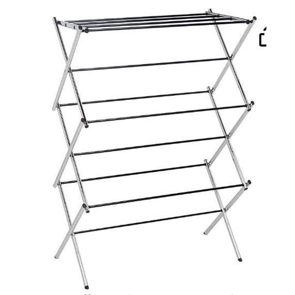 Amazon Basics Foldable Portable Laundry Drying Rack for Indoor Air Drying Clothing, 29.4 x 14.8 x 41