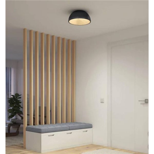 Artika Ridley LED Flush-Mount Light With Walnut Finish