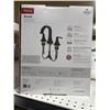 Image 3 : Pfister Bruxie 2-Handle 8-inch Widespread Spot Defense Matte Black Bathroom Sink Faucet/Tap