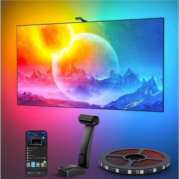 Govee Envisual TV LED Backlight T2 with Dual Cameras, 16.4ft RGBIC Wi-Fi TV LED Backlights for 75-85