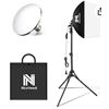 Image 1 : NiceVeedi LED Softbox Lighting Kit, 16” 2.1, for Video Recording or Live Streaming