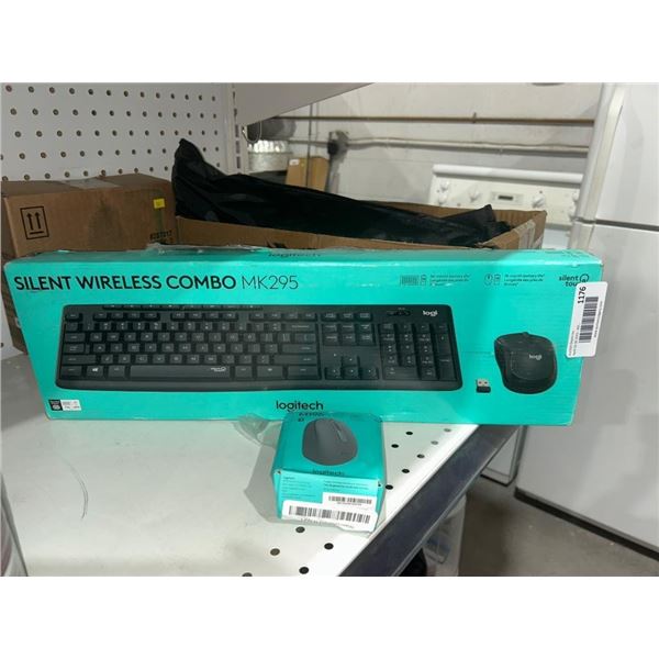 Logitech Silent Wireless Combo MK295 with Keyboard and Mouse