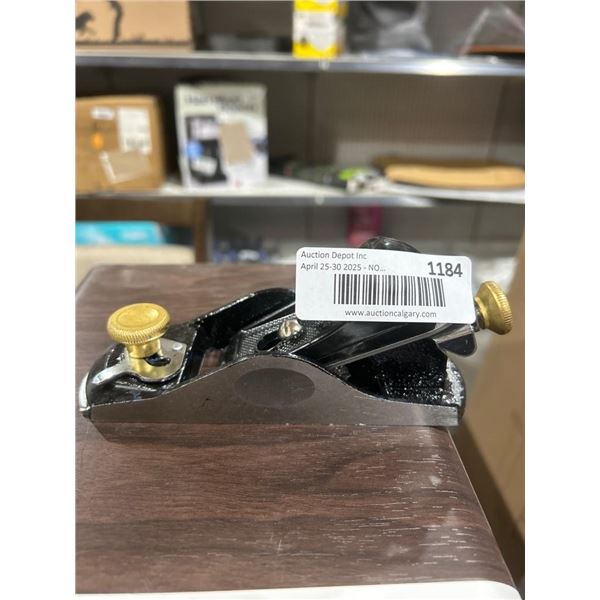 Metal Handheld Block Plane with Adjustable Brass Knobs