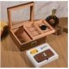 Image 1 : CIGAROL Humidor Cigar Box with Cigar Cutter, Lighter, Cigar Travel Case and other Accessories