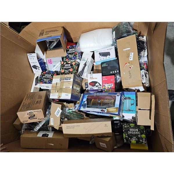 Pallet Box of Assorted Electronics and Consumer Goods