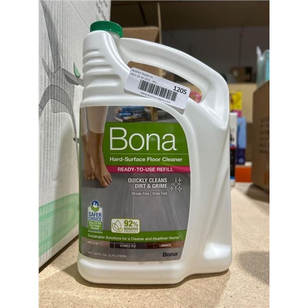Bona Hard-Surface Floor Cleaner Ready-To-Use Refill,  (3.78 Liters)