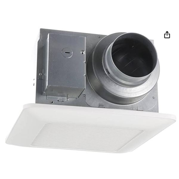 Panasonic FV-0511VQ1 WhisperCeiling DC Ventilation Fan, Speed Selector, SmartFlow Technology, Quiet