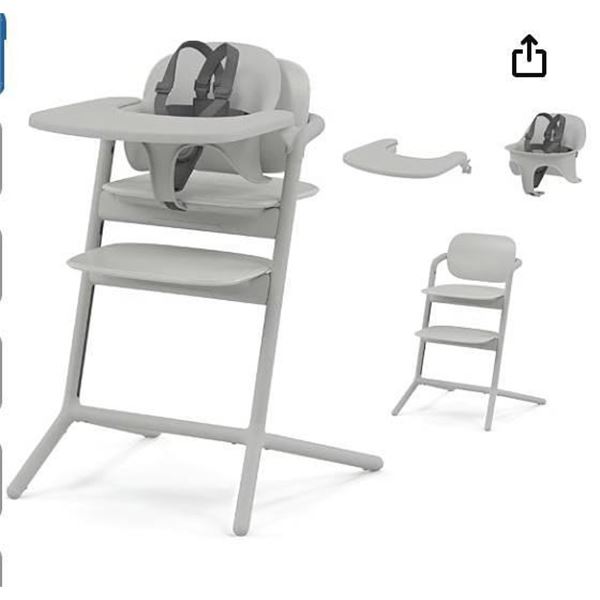 Cybex Gold LEMO 3-In-1 Chair Set in Suede Grey