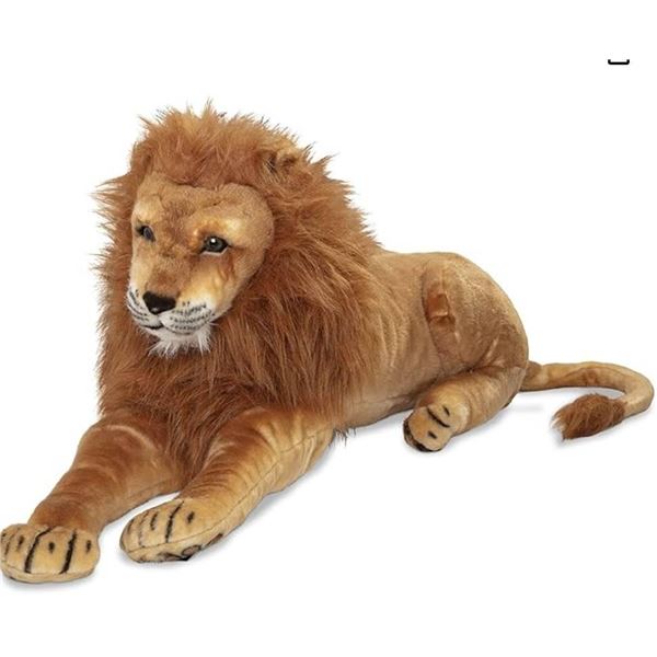 Melissa & Doug Giant Lion – Lifelike Stuffed Animal (55.88 cm H x 193.04 cm W x 38.1 cm L)