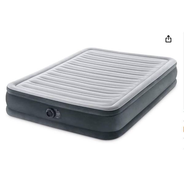 INTEX  Dura-Beam Deluxe Comfort-Plush Mid-Rise Air Mattress: Fiber-Tech – Full Size [x=#821