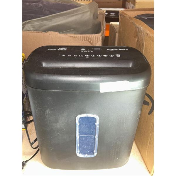 Amazon Basics 6-Sheet Cross-Cut Paper and Credit Card Shredder