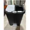 Image 1 : Step N’ Sort 2-Compartment Waste Bin with Pedal Operation