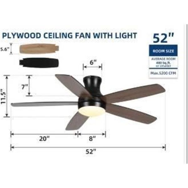 Home Decorators Ashby Park 52-Inch LED Integrated Ceiling Fan With Remote