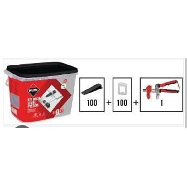 RUBI Kit Delta Level System with 1.5 mm Clips, 1242 Pieces