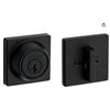 Image 1 : Weiser Single Cylinder Deadbolt, Black, Model 9SSD94710-030