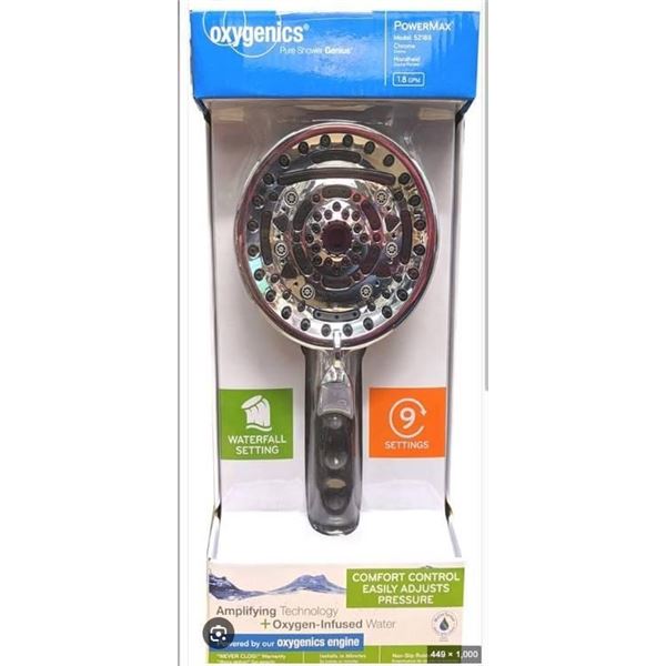 Oxygenics Pure Shower Genius Handheld Shower Head with 7 Settings