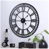Image 1 : HW Investment 5HJF81MIL-LED BK Wall Clock with Roman Numerals