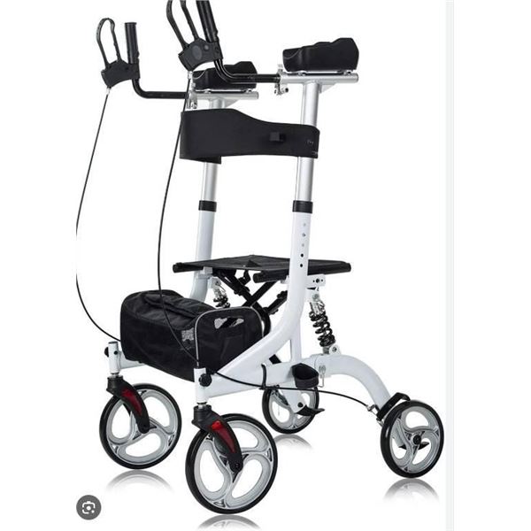 Elenker Upright Rollator Walker MD: 9210KDB-3, White