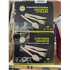 Image 1 : GoGreen Compostable Birch Wood Assorted Cutlery, 400 Units
