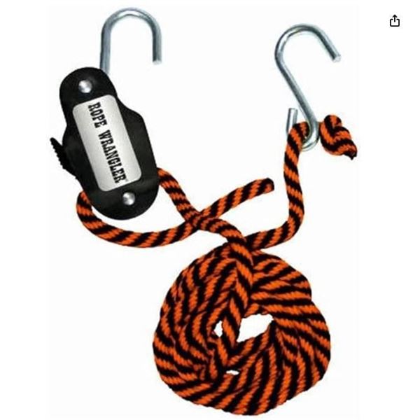 Keeper D7607 Rope Wrangler with 16-ft Rope and 83-lb Capacity, Set of 2