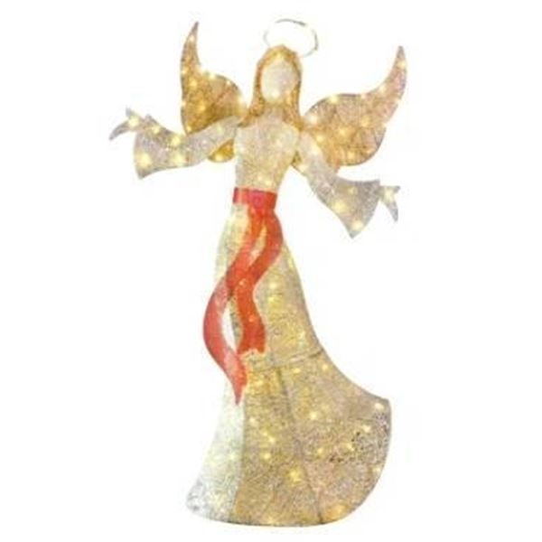Hoyebchi Lighted Outdoor Angel Christmas Decoration with 120 LED Lights